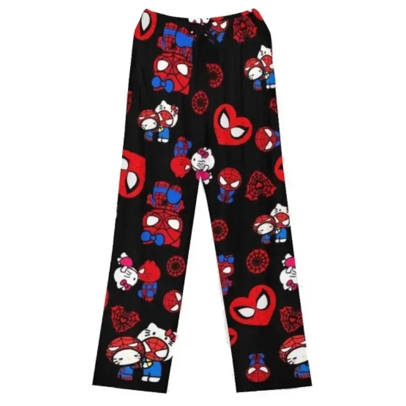 Hello Kitty Spider Man Couple Pajamas