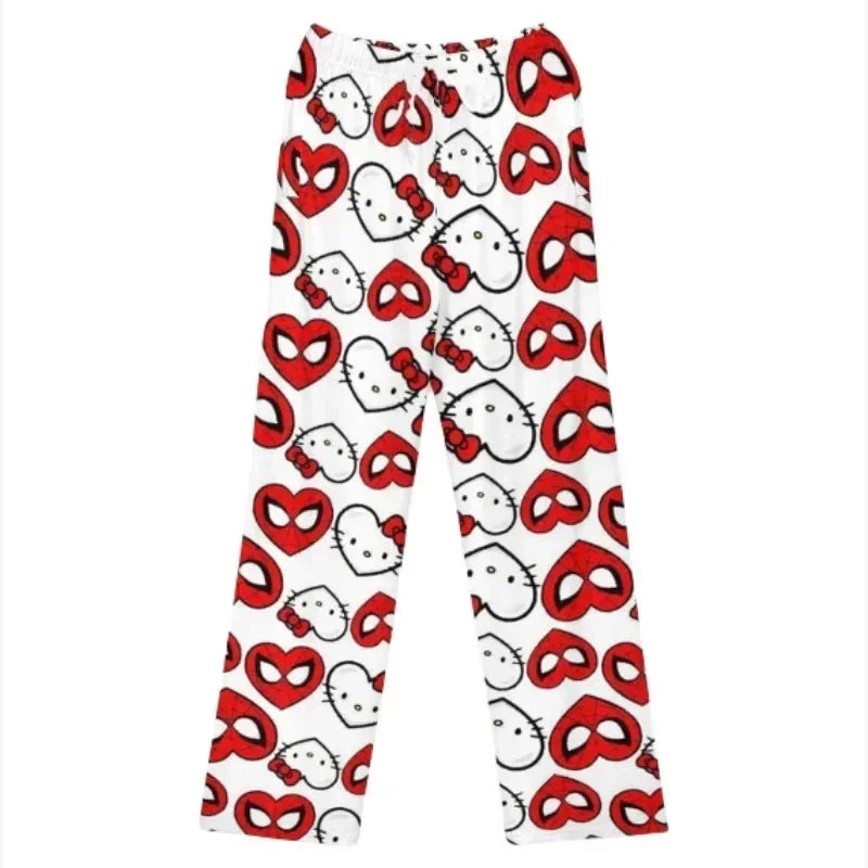 Hello Kitty Spider Man Couple Pajamas